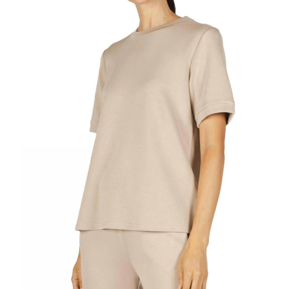 NEW P.CILL modal tee shirt in taupe